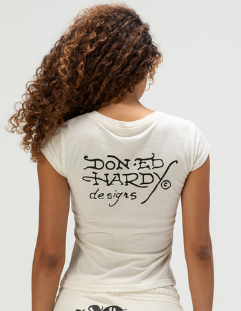 ED HARDY Love Kills Slowly Womens Cap Sleeve Tee Alternative Image