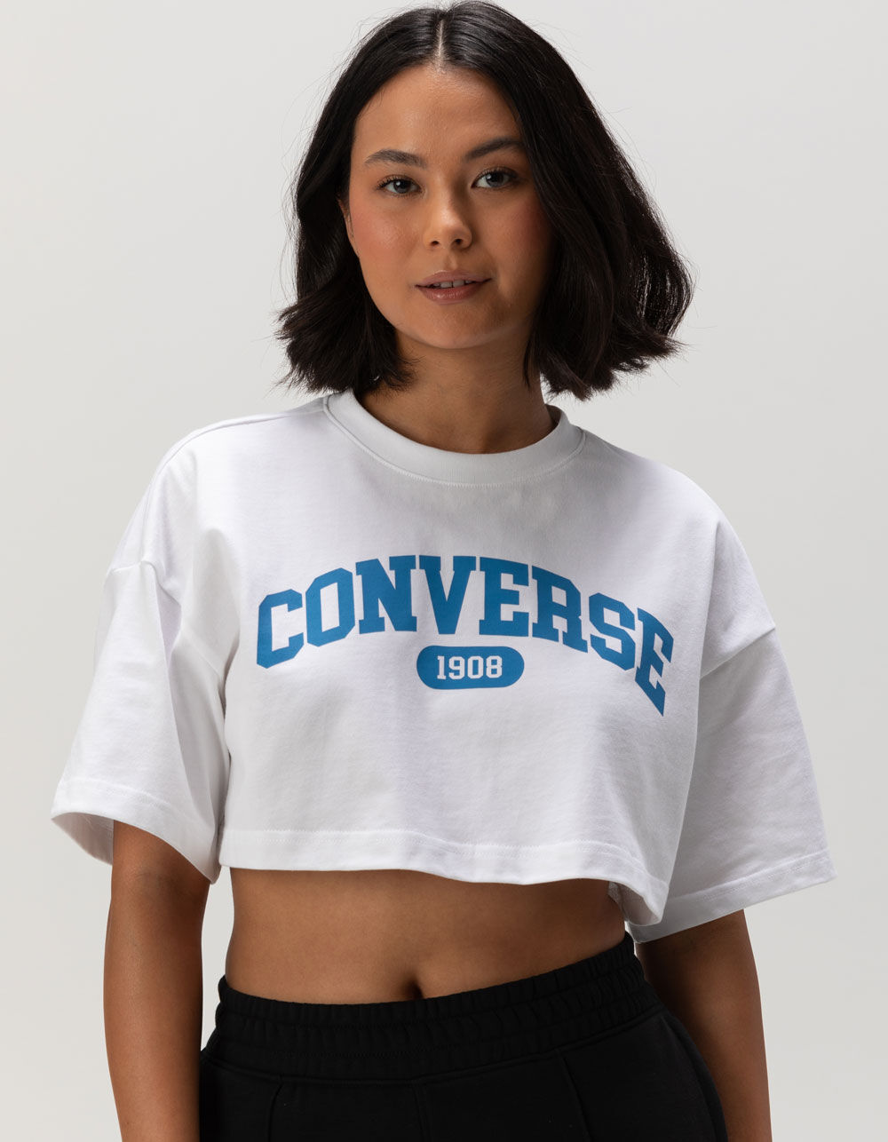 CONVERSE 1908 Womens Crop Tee - WHITE | Tillys