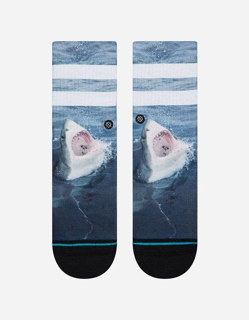 STANCE Shark Bait Kids Crew Socks image number 1