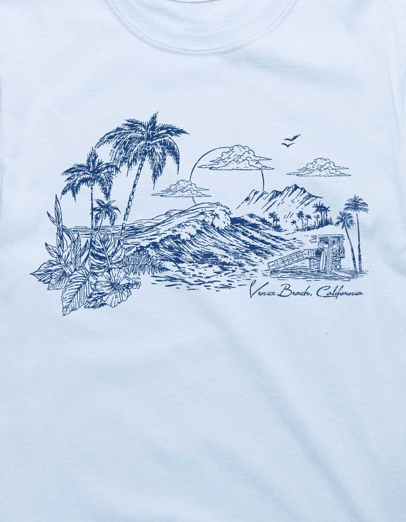 VENICE BEACH Sunset Distressed Unisex Tee image number 1