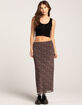 RSQ Womens Low Rise Mesh Maxi Skirt image number 6