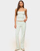 EDIKTED Oriane Foldover Flared Leggings image number 4
