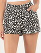 FULL TILT Floral Swirl Print Womens Shorts image number 2