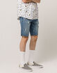 RSQ London Skinny Mens Ripped Denim Shorts image number 1