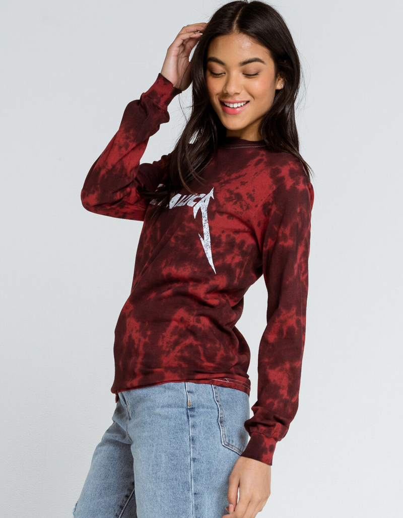 MERCH TRAFFIC Metallica Tie Dye Womens Oversized Tee image number 1