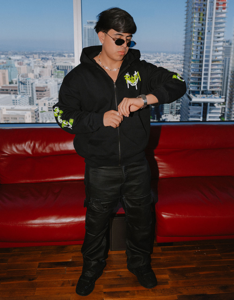 ROM More Stack Mens Zip-Up Hoodie image number 7
