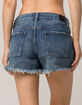 RVCA The BF Womens Ripped Denim Shorts image number 3