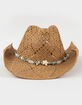 Beach Life Womens Straw Cowboy Hat image number 2