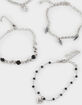FULL TILT 5 Pack Skull/Spike/Rose Bracelets image number 2