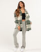 ASHLEY Womens Chunky Wool Plaid Shacket  image number 4