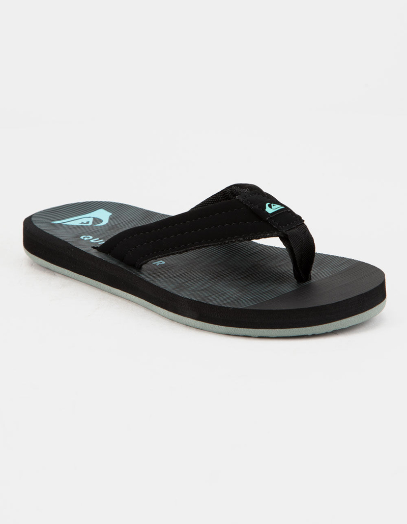QUIKSILVER Carver Print Black & Blue Boys Sandals image number 0
