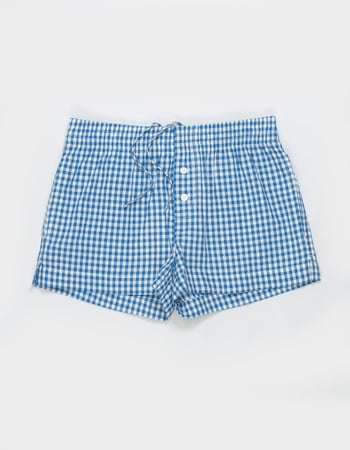 NECTAR CLOTHING Gingham Girls Shorts Primary Image
