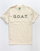 AT ALL G.O.A.T. Mens Off White T-Shirt image number 1