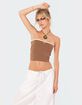 EDIKTED Colby Belted Tube Top image number 3