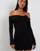 MOTEL Off The Shoulder Mirabell Womens Dress image number 5