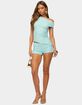 EDIKTED Atile Textured Micro Shorts image number 5