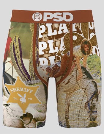 PSD x Playboy New Sheriff Mens Boxer Briefs Alternative Image