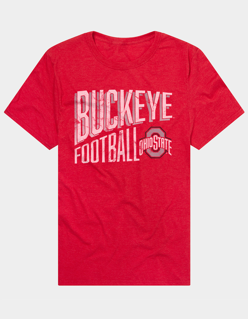 THE OHIO STATE UNIVERSITY Buckeyes Spirit Gradient Football Mens Tee image number 0