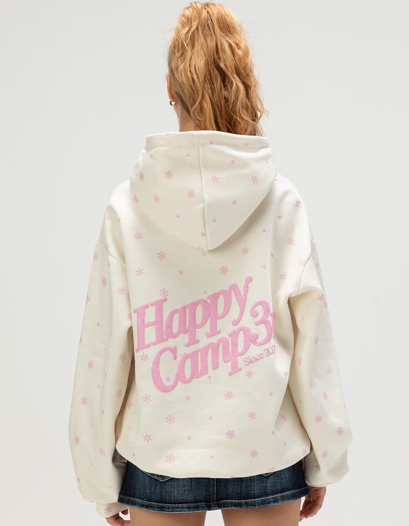 HAPPY CAMP3R Snowflakes Puff Womens Hoodie image number 0
