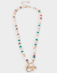 FULL TILT Beaded Bow/Horse/Shoe Charm Necklace image number 1