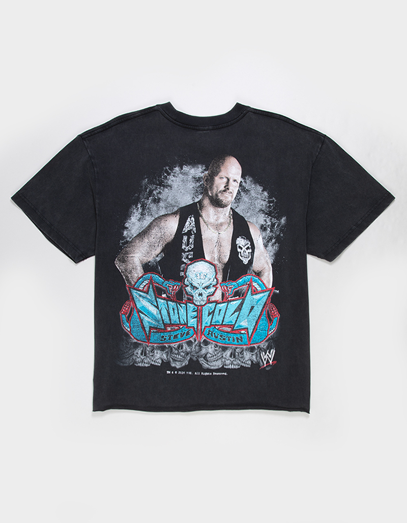 WWE Stone Cold Mens Crop Boxy Tee image number 0