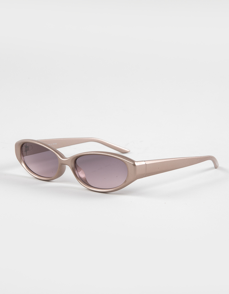 RSQ Rectangle Shimmer Plastic Sunglasses image number 0