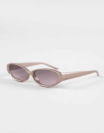 RSQ Rectangle Shimmer Plastic Sunglasses Primary Image