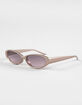 RSQ Rectangle Shimmer Plastic Sunglasses image number 1