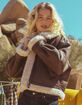 FULL TILT Womens Sherpa Moto Jacket image number 1