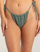 RVCA Preppy Cheekier High Leg Bikini Bottoms image number 2