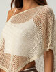 WEST OF MELROSE Womens Off The Shoulder Sequin Poncho image number 3