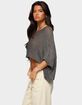 EDIKTED Laline Oversized Knit Crop Top image number 2