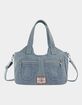 TRUE RELIGION Horseshoe Stitch Denim Satchel Bag image number 2
