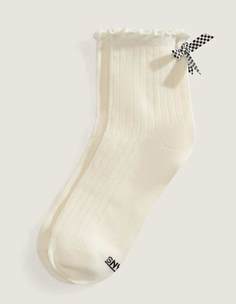 VANS Bow Back Womens Crew Socks image number 2
