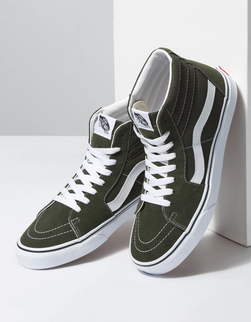 VANS Sk8-Hi Forest Night & True White Shoes image number 1