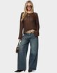 EDIKTED Jaide Sheer Ladder Knit Sweater image number 5