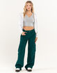 RSQ Womens Low Rise Cargo Corduroy Puddle Pants image number 1