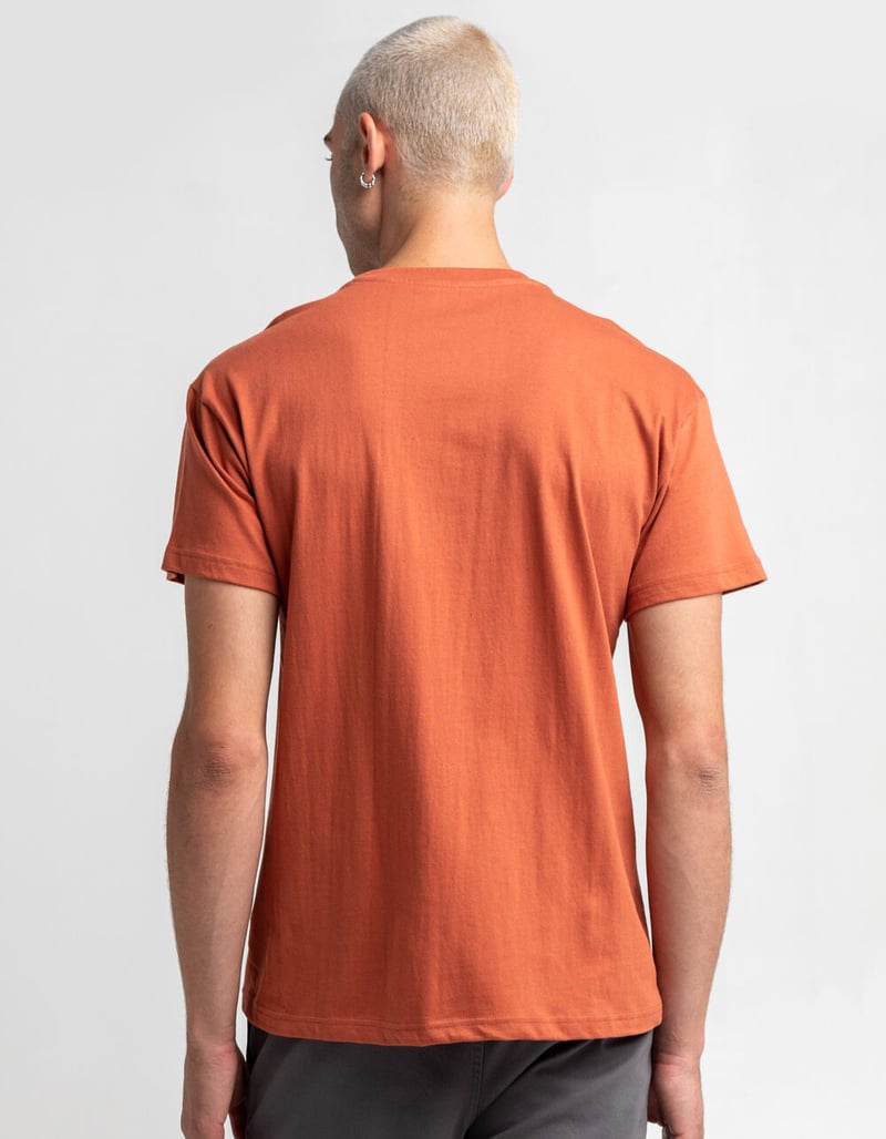 RSQ Oversized Solid Mens Mahogany Pocket Tee image number 3
