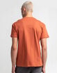 RSQ Oversized Solid Mens Mahogany Pocket Tee image number 4