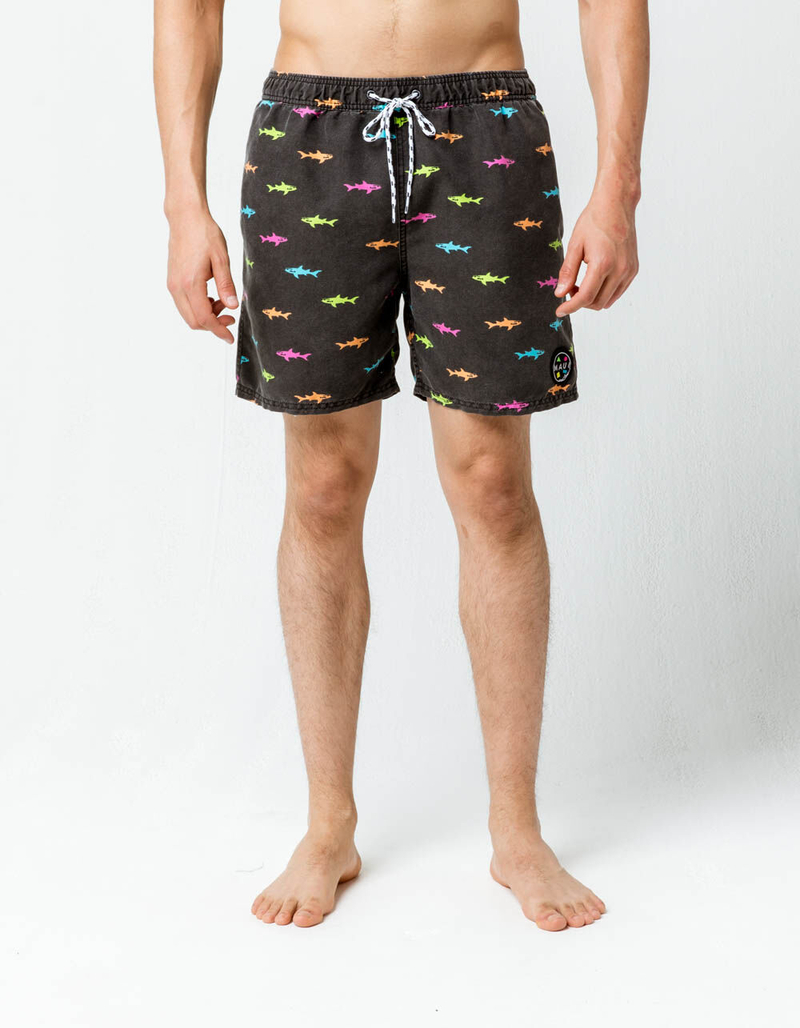 MAUI AND SONS Neon Chubby Mens Volley Shorts image number 2