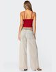 EDIKTED Rhiannon Washed Wide Leg Jeans image number 5