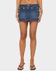 EDIKTED Fridie Buttoned Denim Mini Skort image number 1