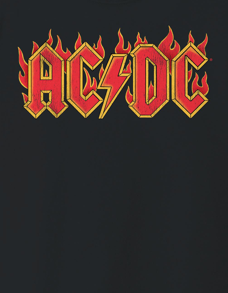 AC/DC Flames Unisex Kids Tee image number 1