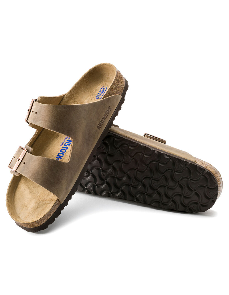BIRKENSTOCK Arizona Soft Footbed Mens Tobacco Brown Sandals image number 2