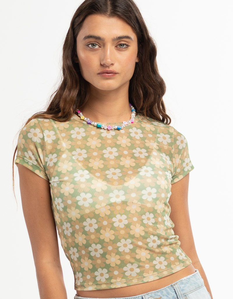 FULL TILT Daisy Womens Mesh Tee image number 0