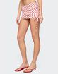 EDIKTED Zoe Polka Dot Drawstring Mini Skirt image number 4