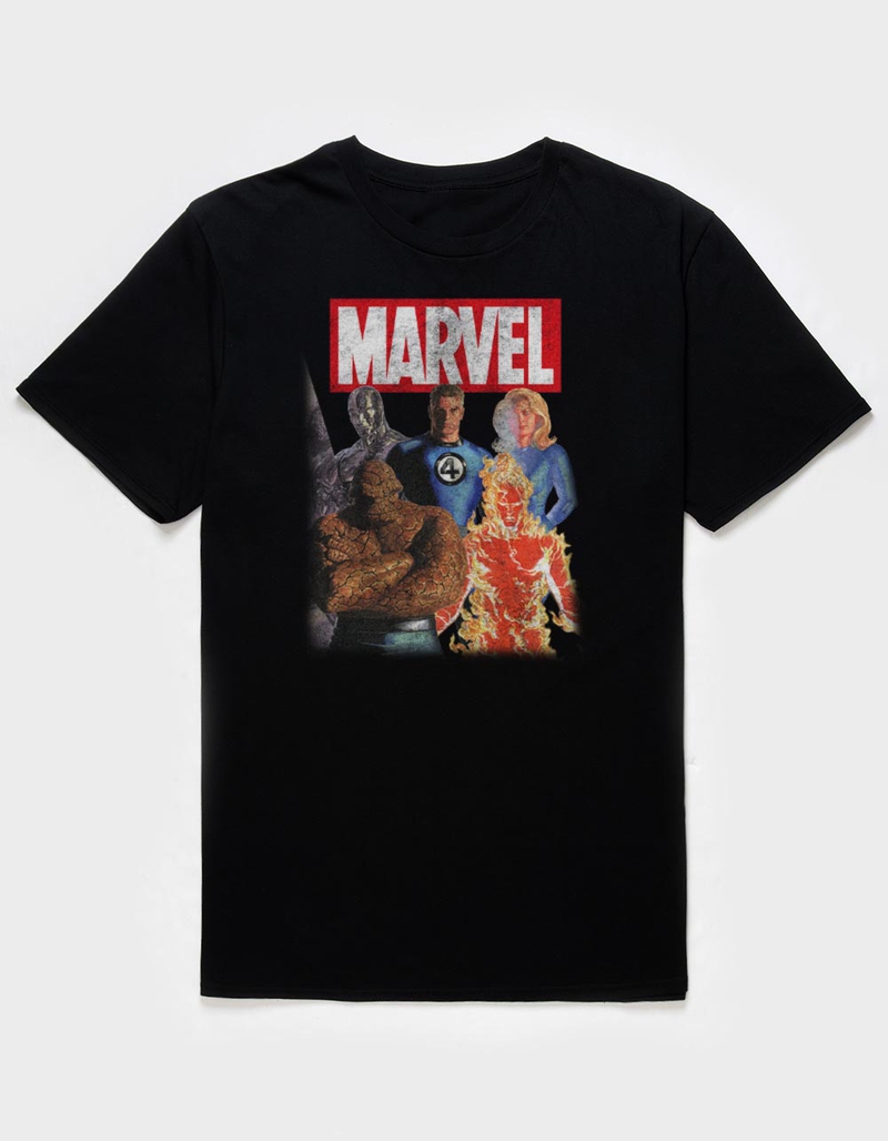 FANTASTIC FOUR Group Distressed Unisex Tee image number 0