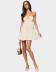 EDIKTED Safie Strapless Tiered Mini Dress image number 5