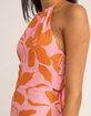 RHYTHM Bora Bora Floral Halter Womens Mini Dress image number 2