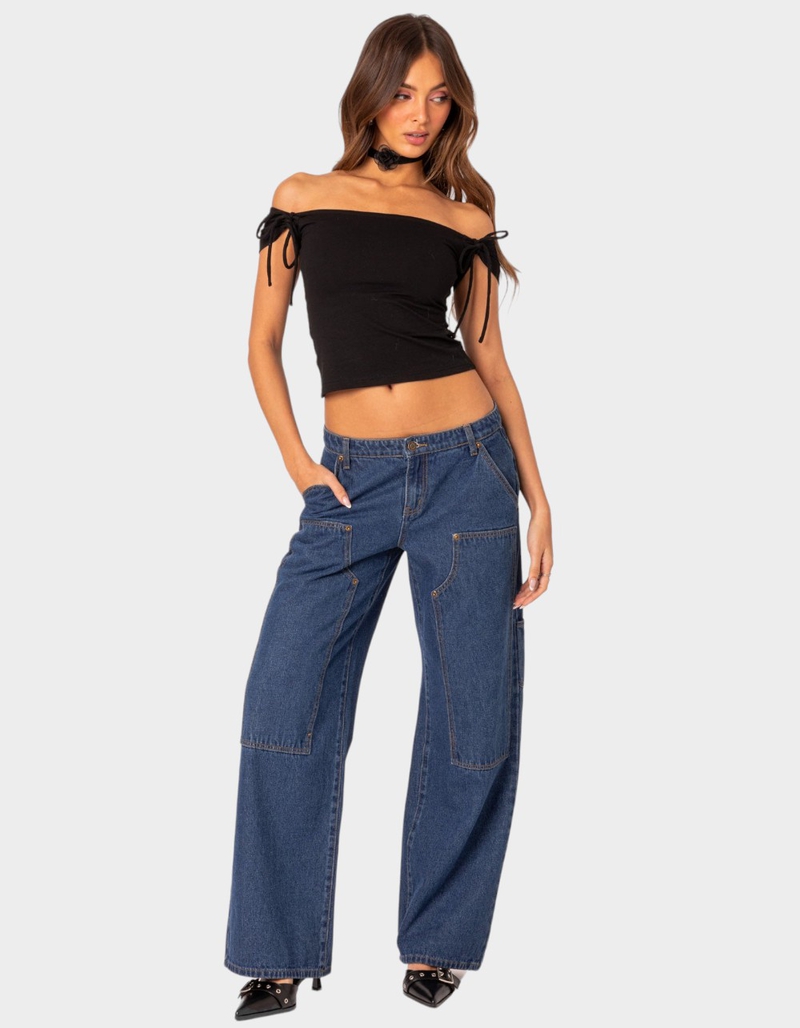 EDIKTED Jess Off Shoulder Top image number 4